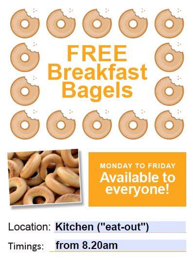 Free Bagels are now available at Brinsworth Academy